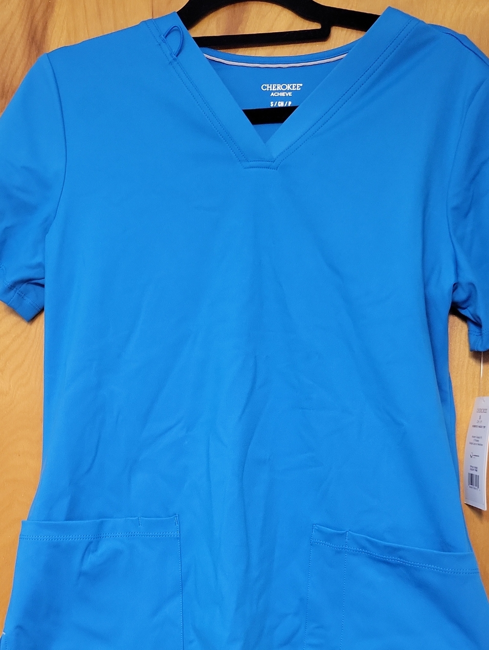 Cherokee Women’s V-Neck Scrub Top - Blue